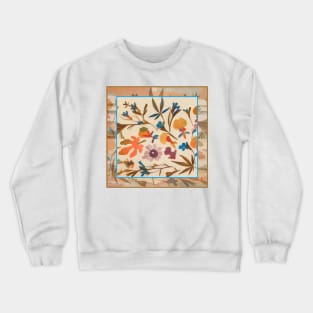 Pressed Flowers and Leaves Crewneck Sweatshirt